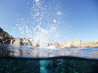 per Sprung geht es ins Wasser