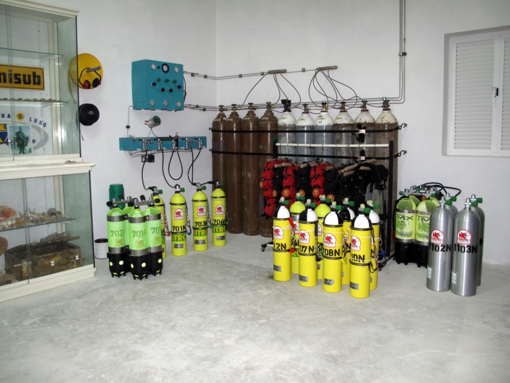 Trimix und Dekogas Fllanlage